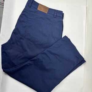 The Sporting Gent TSG Men’s Pants Size 42 x 28 Chinos Navy Blue Slacks Trousers